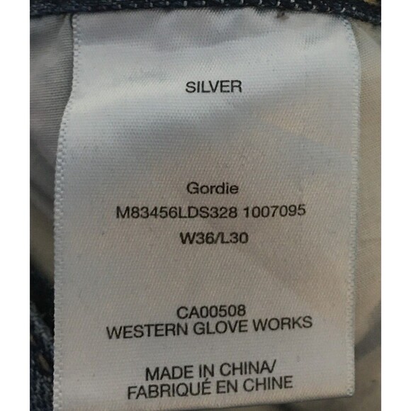 Silver Jeans Co Jeans Men's Size 36 X 30 Gordie Cotton Blend - Picture 8 of 9